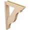 Ekena Millwork 6-in W x 28-in D x 40-in H Funston Slat Rough Cedar Woodgrain TimberThane Outlooker, Primed Tan OUTUR060X28X40FST24RCPR - alternate 6